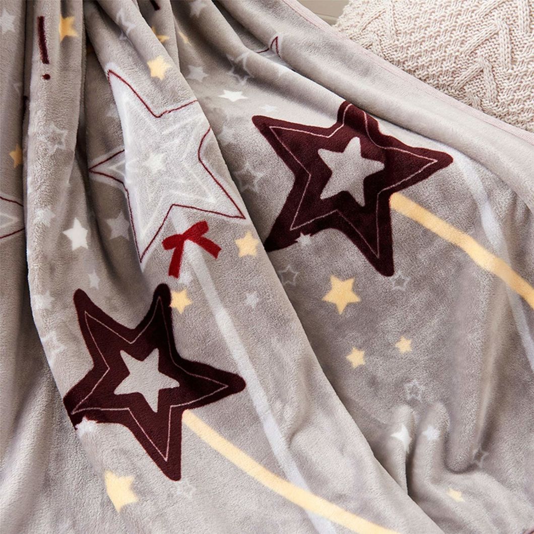 Sedex Audit Bright Star Pattern Flame Retardant Fleece Blanket Buy